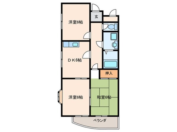 ﾈｵﾊｲﾂ高上の物件間取画像